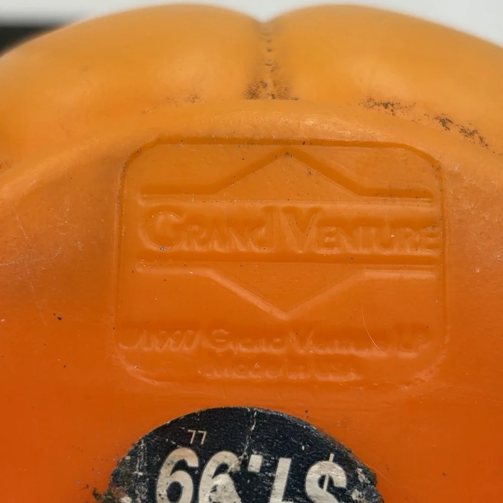 Vintage 1997 Halloween Trick Treat Jack-O-Lantern Pumpkin Bucket Pail  Blow Mold